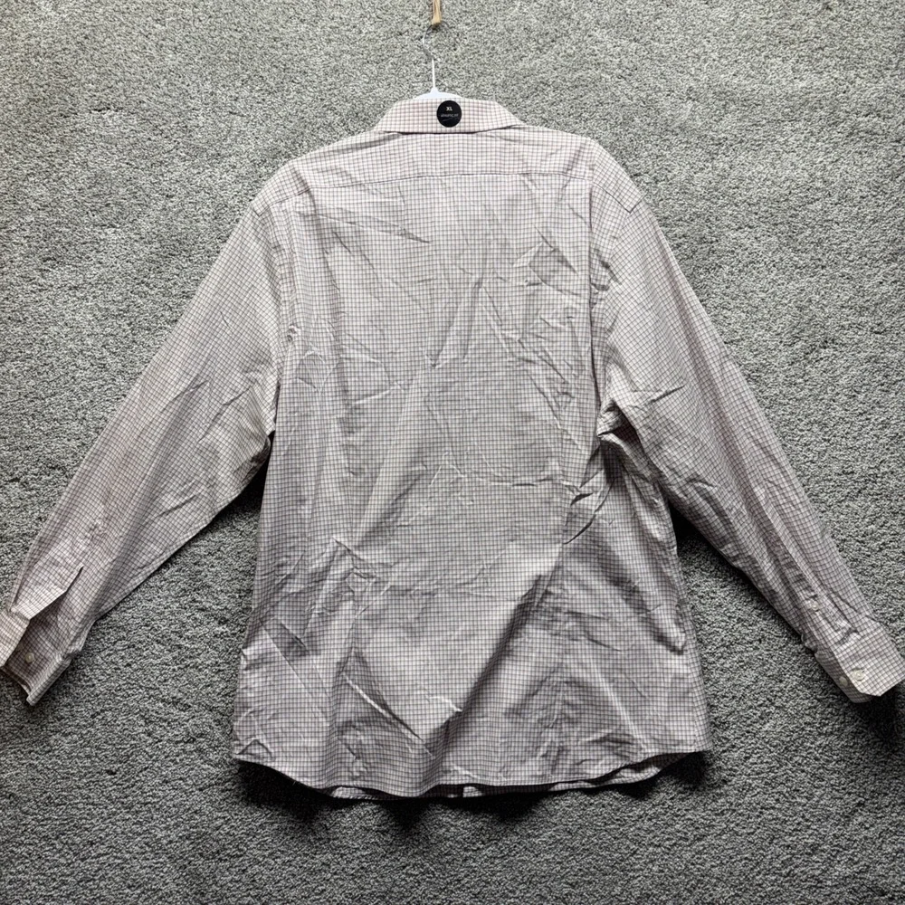 BANANA REPUBLIC Athletic Fit Dress‎ Shirt Men's XL Check Pink Button Down NWT